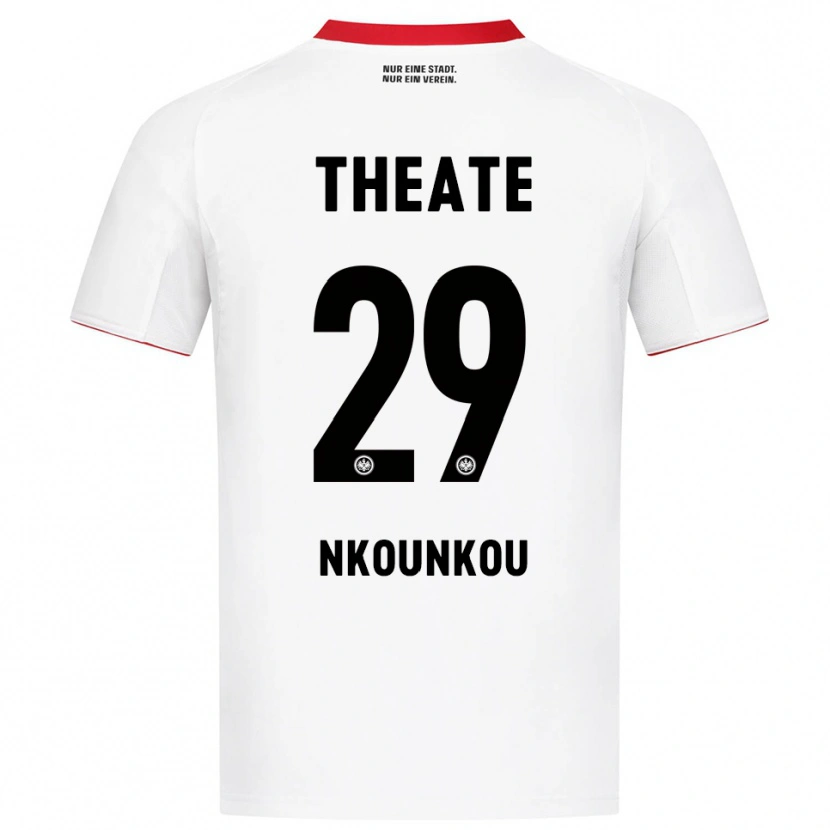 Danxenキッズニエル・ヌクンク#29ホワイト レッドアウェイシャツ2025/26ジャージーユニフォーム