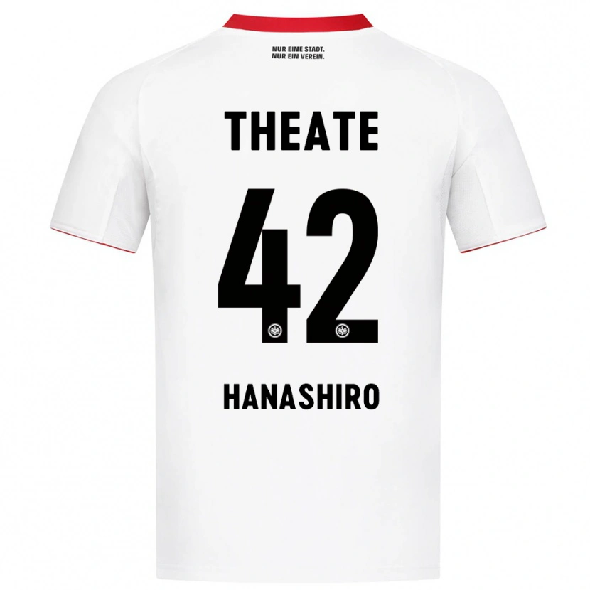 Danxenキッズ花城琳斗#42ホワイト レッドアウェイシャツ2025/26ジャージーユニフォーム