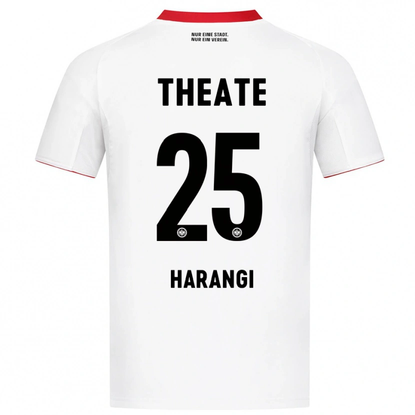 Danxenキッズアイデン・ジョシュア・ハランギ#25ホワイト レッドアウェイシャツ2025/26ジャージーユニフォーム