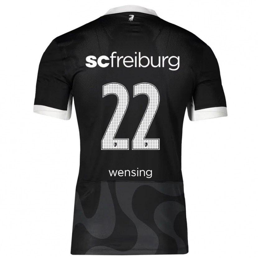 DanxenキッズLuisa Wensing#22ブラック ホワイトアウェイシャツ2025/26ジャージーユニフォーム