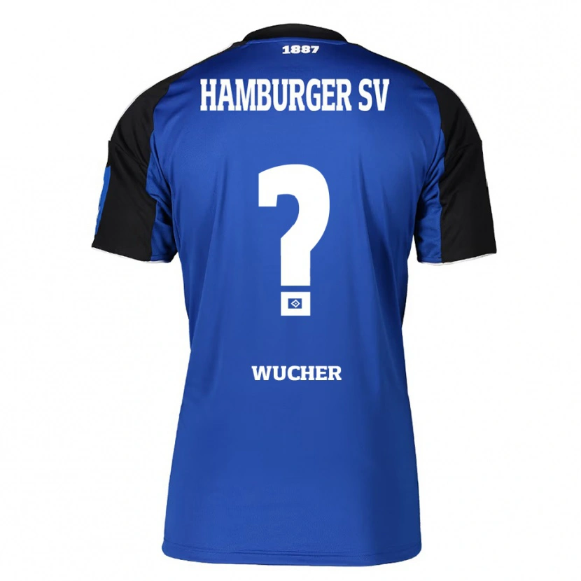 DanxenキッズAnnalena Wucher#0ブルー ブラックアウェイシャツ2025/26ジャージーユニフォーム