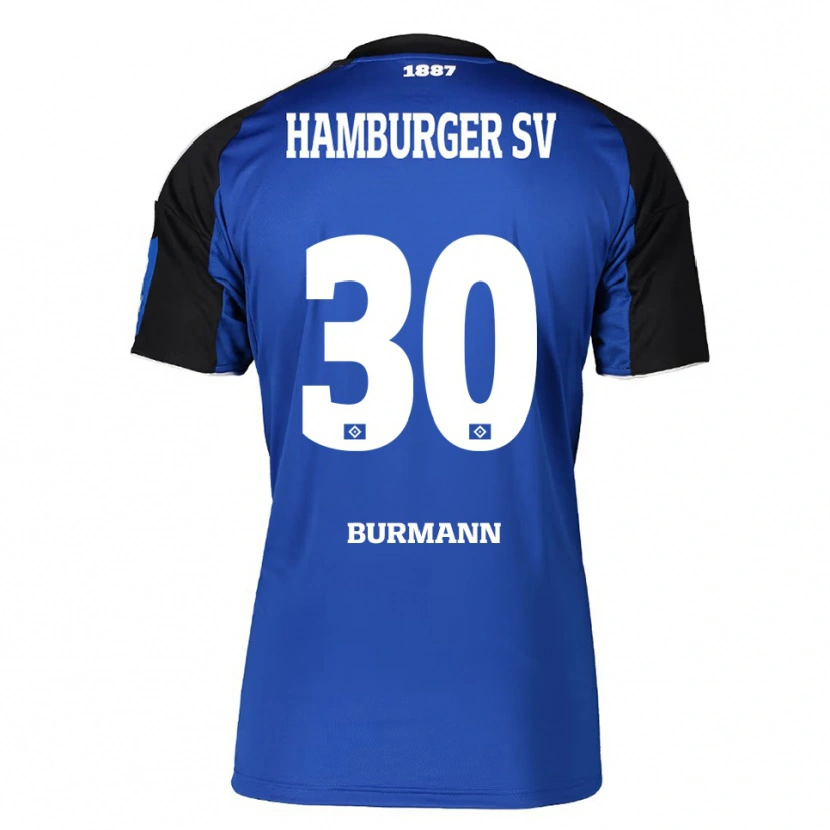 DanxenキッズTarah Burmann#30ブルー ブラックアウェイシャツ2025/26ジャージーユニフォーム