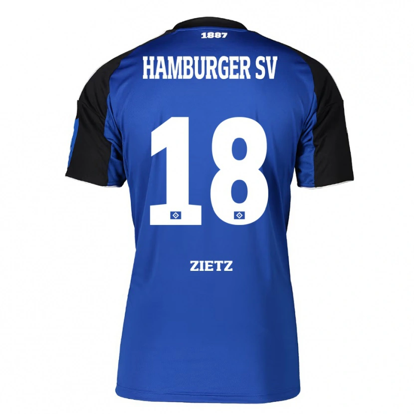 Danxenキッズキンバリー・ジーツ#18ブルー ブラックアウェイシャツ2025/26ジャージーユニフォーム