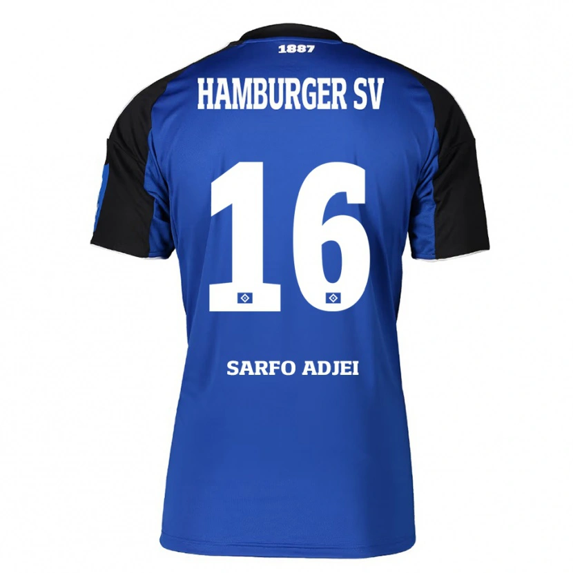 Danxenキッズマクシミリアン・デイビット・サーフォ・アジェイ#16ブルー ブラックアウェイシャツ2025/26ジャージーユニフォーム