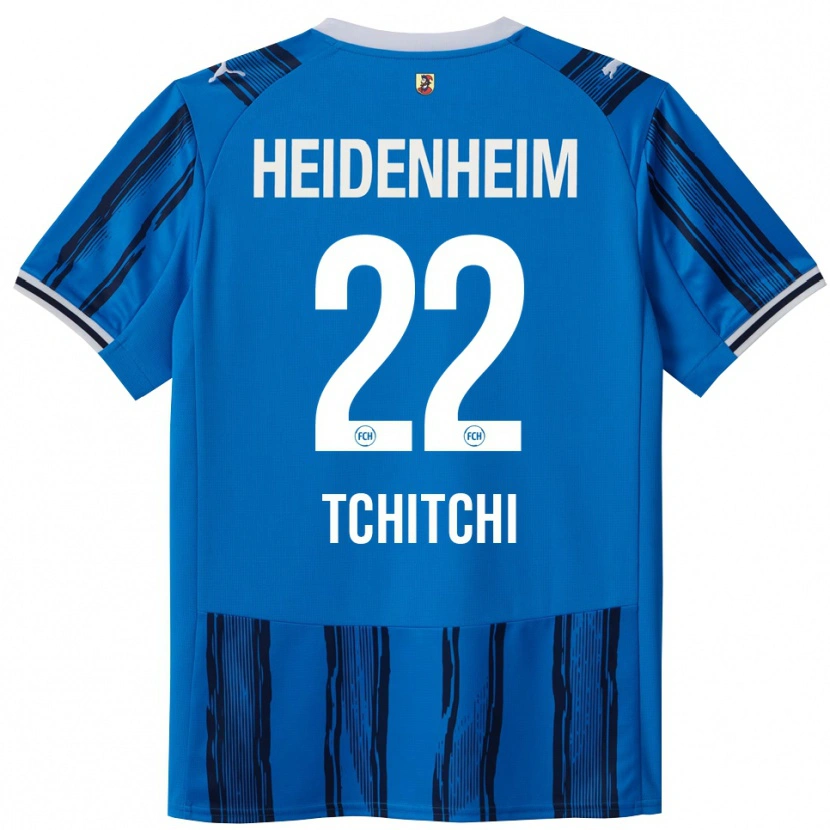 DanxenキッズDahrel Tchitchi#22ブルー ネイビーアウェイシャツ2025/26ジャージーユニフォーム