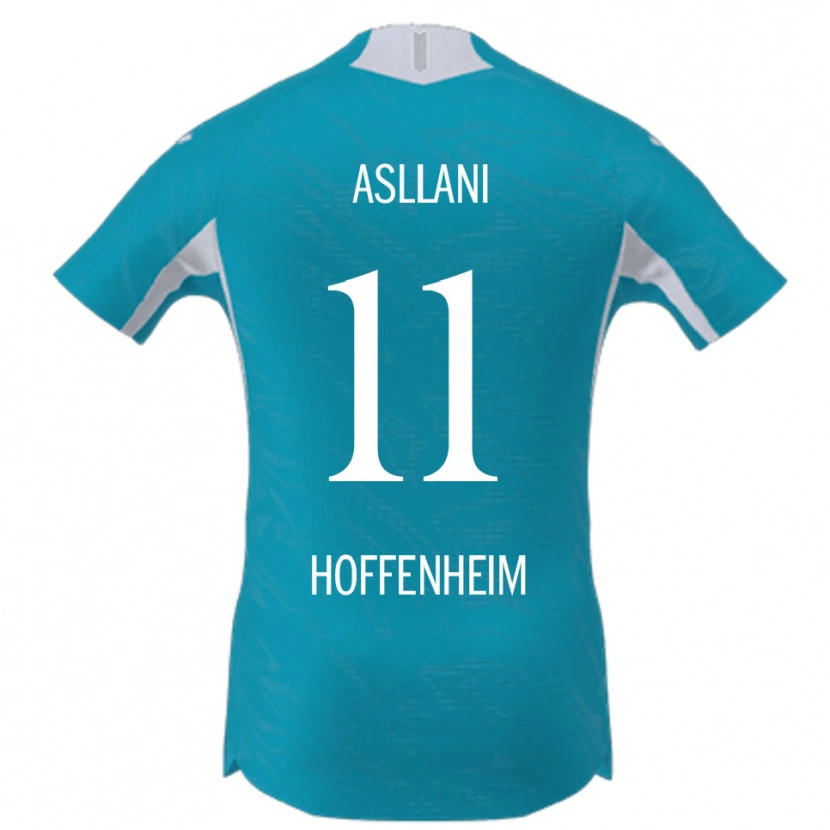 DanxenキッズFisnik Asllani#11スカイブルーアウェイシャツ2025/26ジャージーユニフォーム