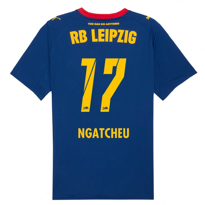 DanxenキッズYohan Ngatcheu#17ネイビー レッドアウェイシャツ2025/26ジャージーユニフォーム