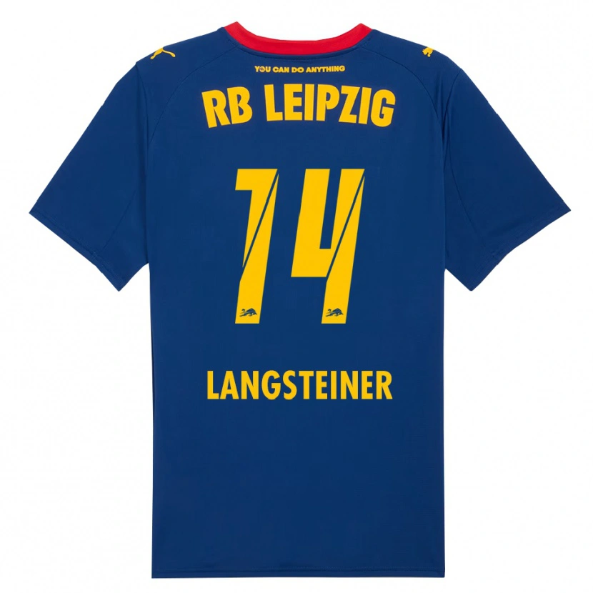 DanxenキッズToni Langsteiner#14ネイビー レッドアウェイシャツ2025/26ジャージーユニフォーム