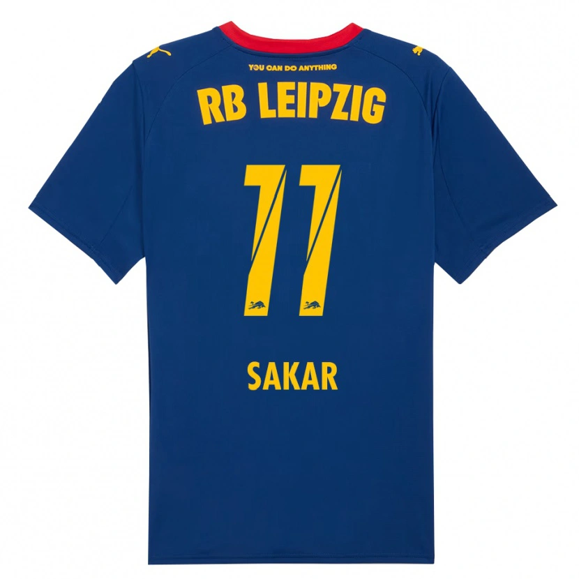 Danxenキッズファーイク・サーカル#11ネイビー レッドアウェイシャツ2025/26ジャージーユニフォーム