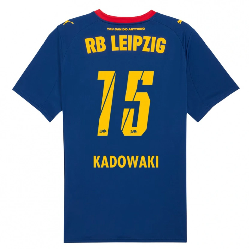 DanxenキッズMai Kadowaki#15ネイビー レッドアウェイシャツ2025/26ジャージーユニフォーム