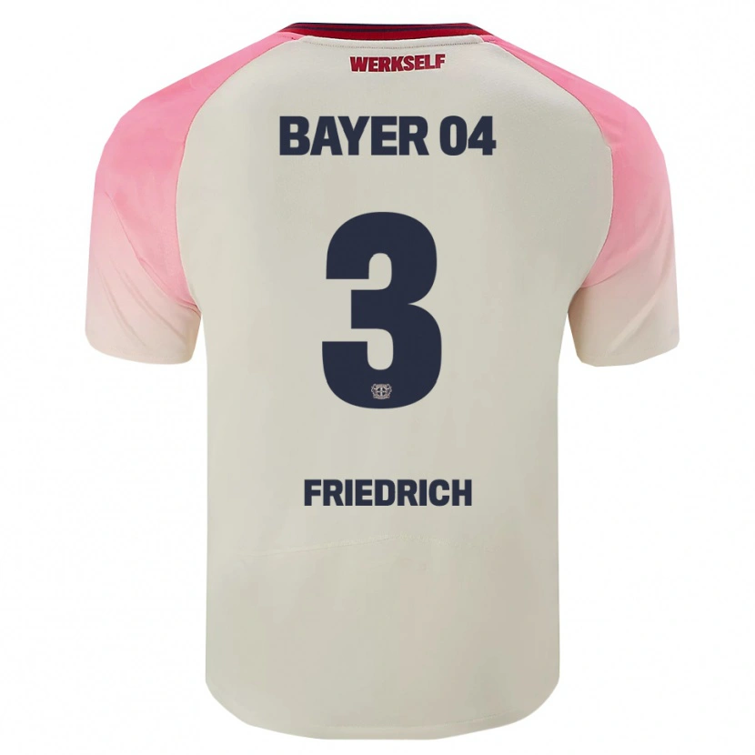DanxenキッズMelissa Friedrich#3ピンク オフホワイトアウェイシャツ2025/26ジャージーユニフォーム