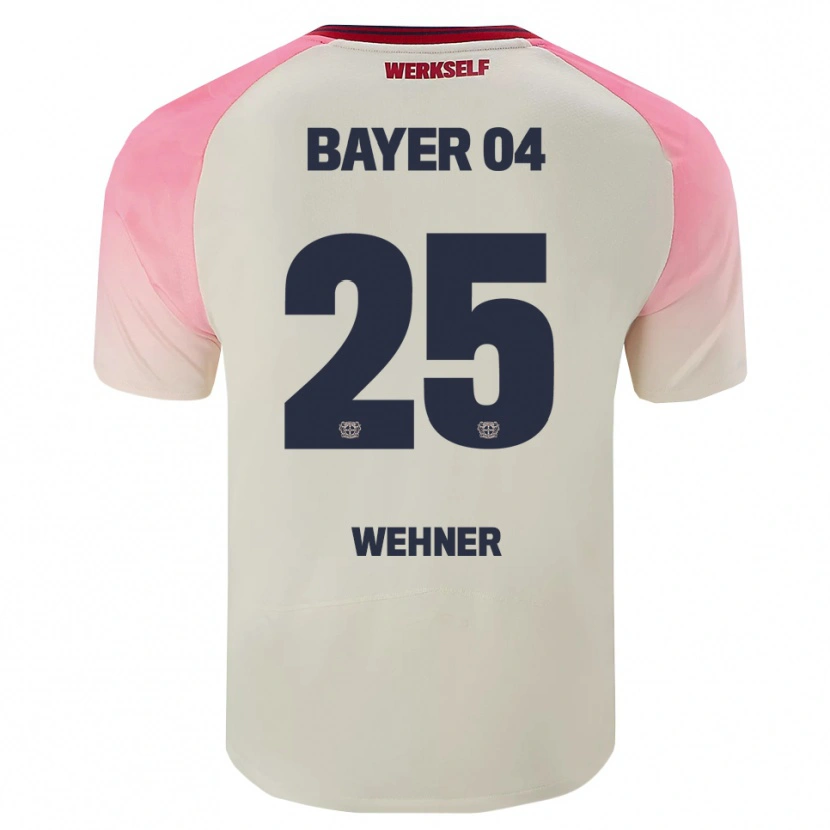 Danxenキッズルカ・ヴェーナー#25ピンク オフホワイトアウェイシャツ2025/26ジャージーユニフォーム