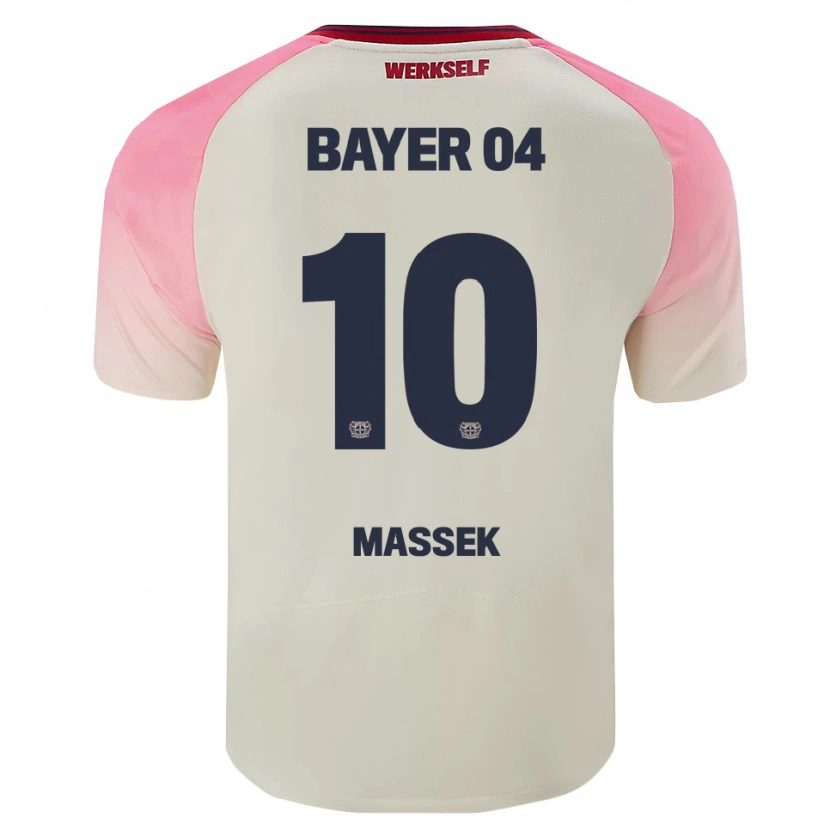 DanxenキッズIvan Massek#10ピンク オフホワイトアウェイシャツ2025/26ジャージーユニフォーム