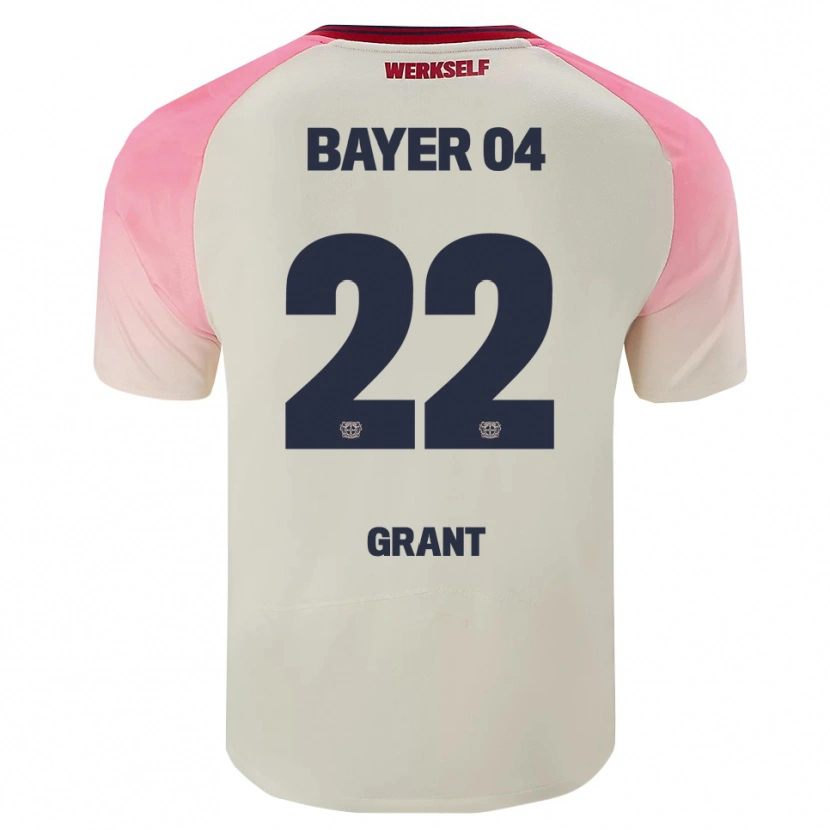 DanxenキッズRuby Grant#22ピンク オフホワイトアウェイシャツ2025/26ジャージーユニフォーム
