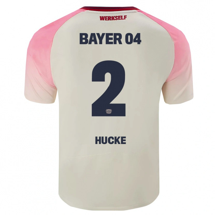 DanxenキッズLuan Hucke#2ピンク オフホワイトアウェイシャツ2025/26ジャージーユニフォーム