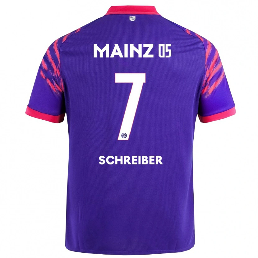 DanxenキッズPhilipp Schreiber#7ネイビー ピンクアウェイシャツ2025/26ジャージーユニフォーム