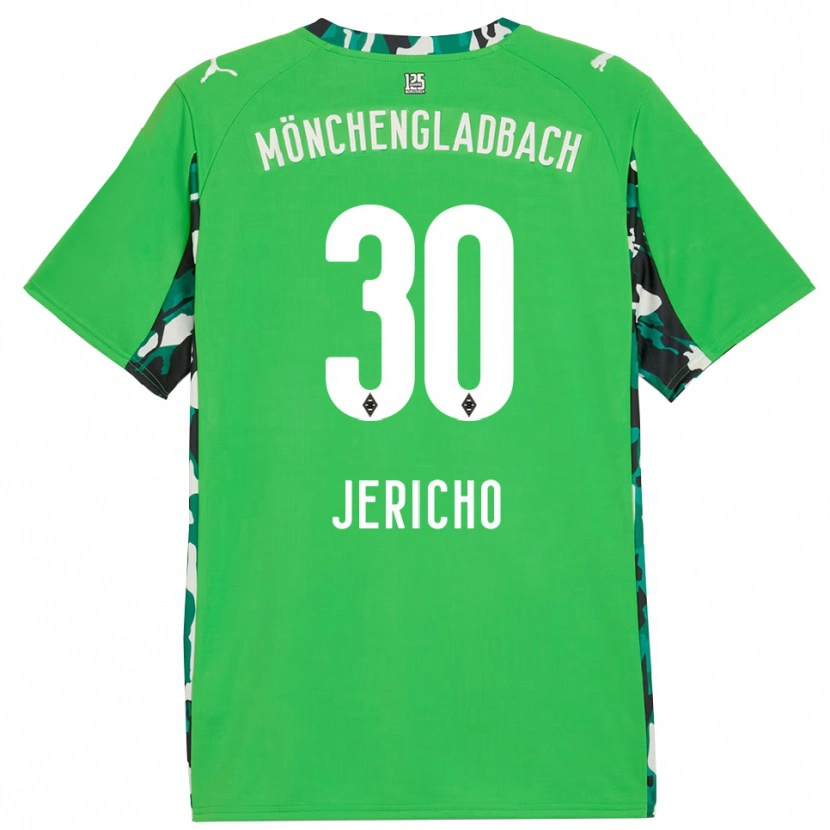 Danxenキッズエイダン・シーン・ジェリコ#30グリーン ブラックアウェイシャツ2025/26ジャージーユニフォーム