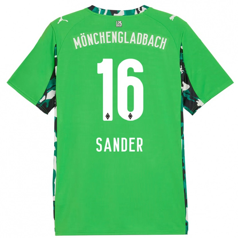 Danxenキッズフィリップ・サンダー#16グリーン ブラックアウェイシャツ2025/26ジャージーユニフォーム