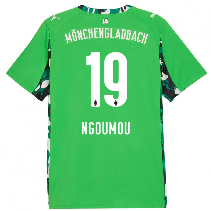 Danxenキッズネイサン・グーモウ#19グリーン ブラックアウェイシャツ2025/26ジャージーユニフォーム