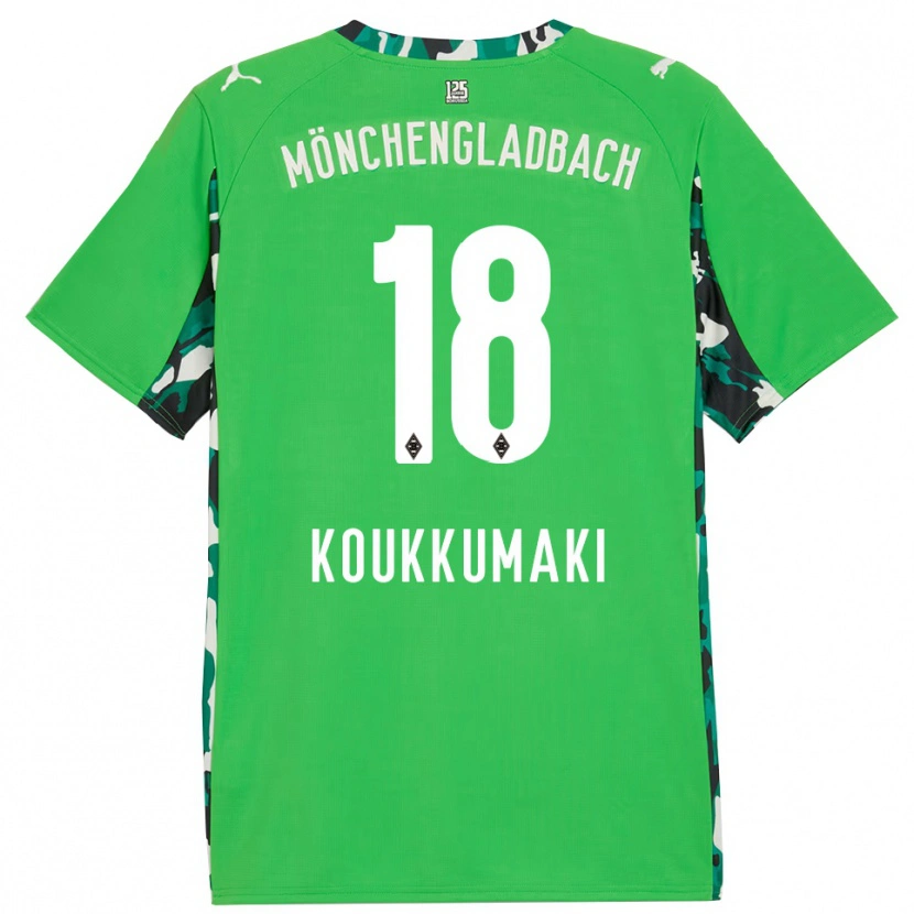 Danxenキッズターヴィ・ククマキ#18グリーン ブラックアウェイシャツ2025/26ジャージーユニフォーム