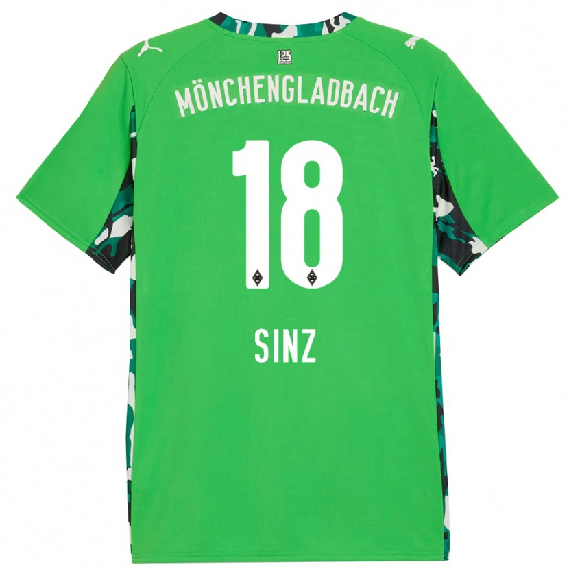 Danxenキッズミシェル・シンツ#18グリーン ブラックアウェイシャツ2025/26ジャージーユニフォーム