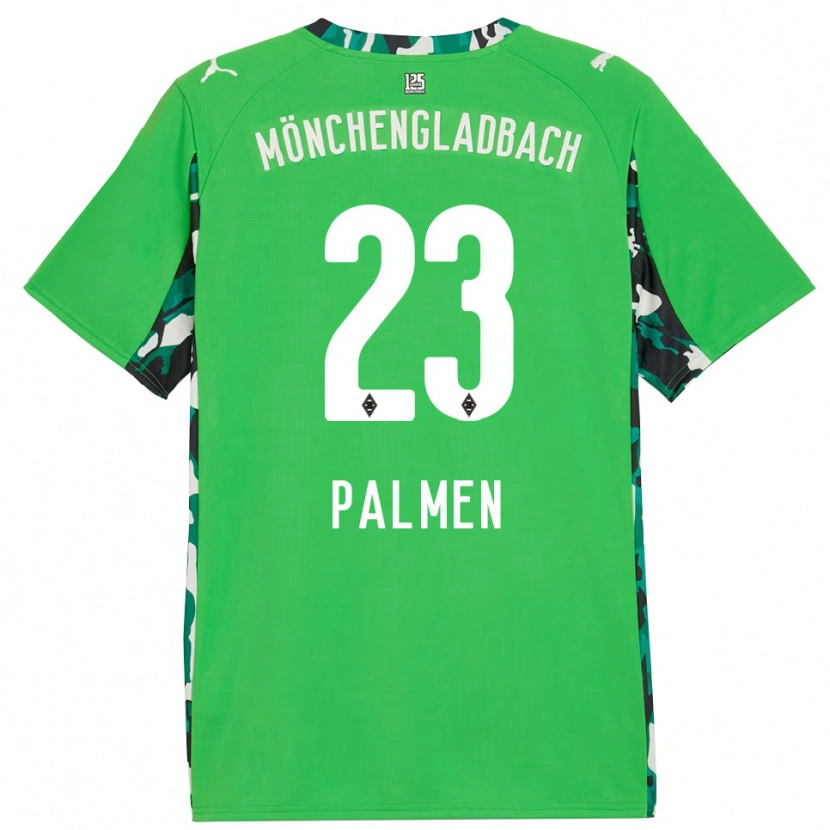 DanxenキッズLuisa Palmen#23グリーン ブラックアウェイシャツ2025/26ジャージーユニフォーム
