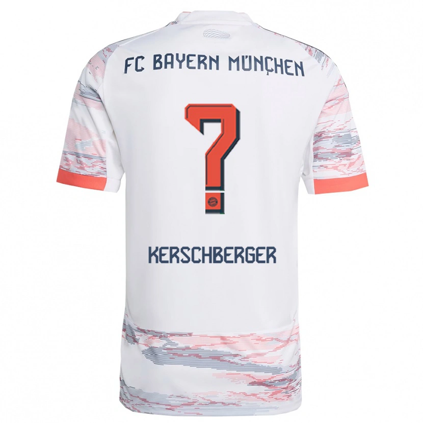 DanxenキッズPaul Kerschberger#0ホワイト グレーアウェイシャツ2025/26ジャージーユニフォーム