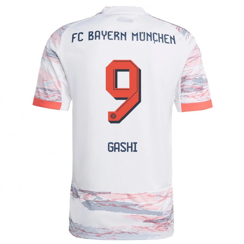 DanxenキッズYll Gashi#9ホワイト グレーアウェイシャツ2025/26ジャージーユニフォーム