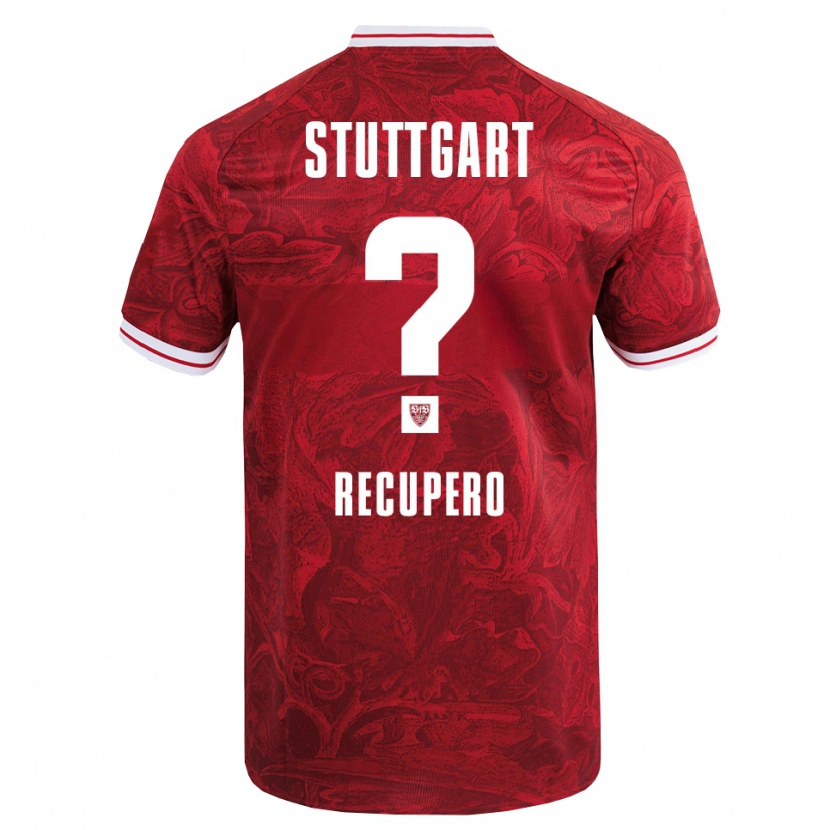 DanxenキッズWilliam Recupero#0レッド ブラックアウェイシャツ2025/26ジャージーユニフォーム