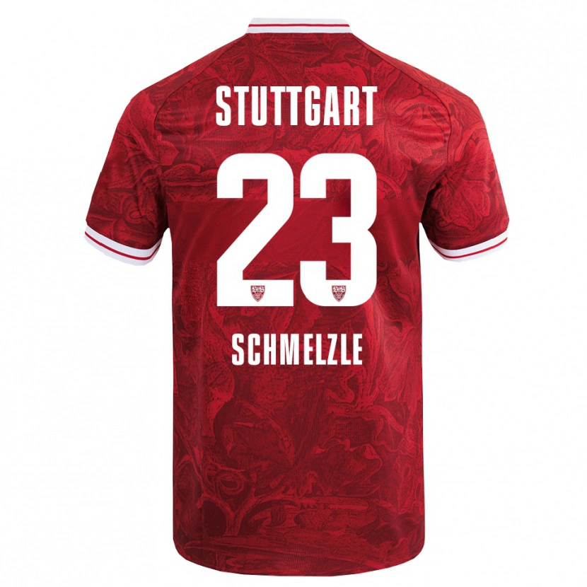 DanxenキッズMarlen Schmelzle#23レッド ブラックアウェイシャツ2025/26ジャージーユニフォーム