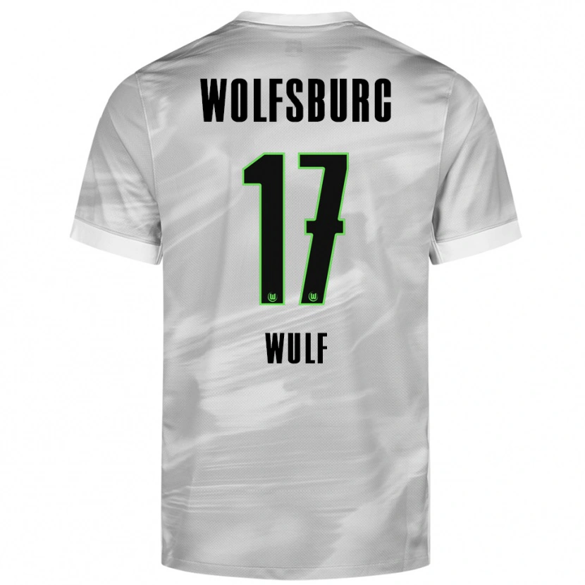 DanxenキッズDiego Wulf#17グレー ホワイトアウェイシャツ2025/26ジャージーユニフォーム