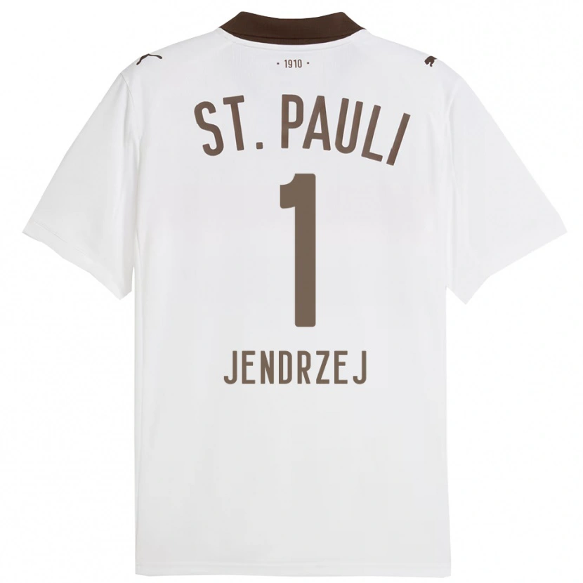 DanxenキッズKevin Jendrzej#1ホワイト レッドアウェイシャツ2025/26ジャージーユニフォーム