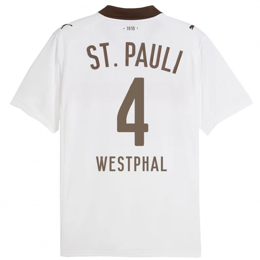 Danxenキッズヤニク・ウェストパル#4ホワイト レッドアウェイシャツ2025/26ジャージーユニフォーム