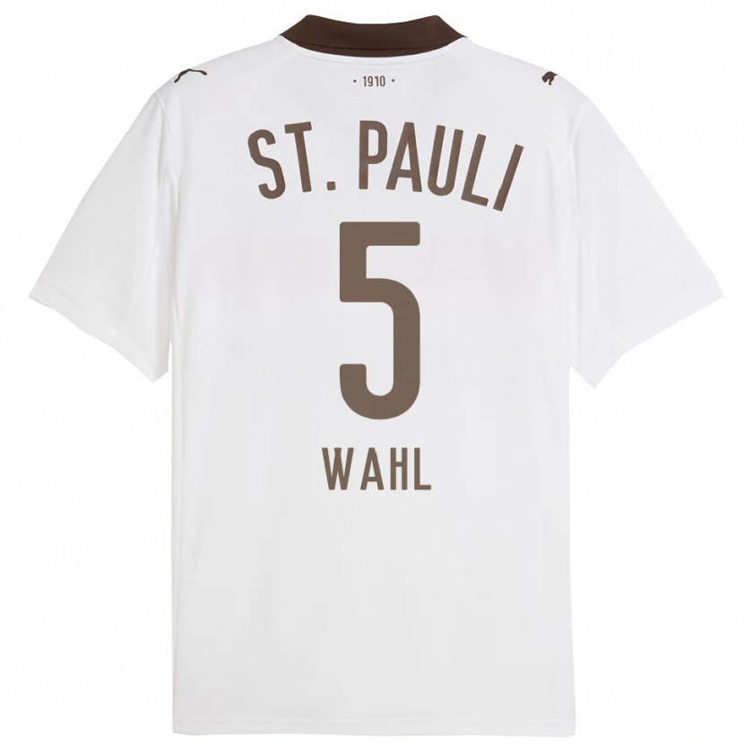 Danxenキッズハウケ・ヴァール#5ホワイト レッドアウェイシャツ2025/26ジャージーユニフォーム