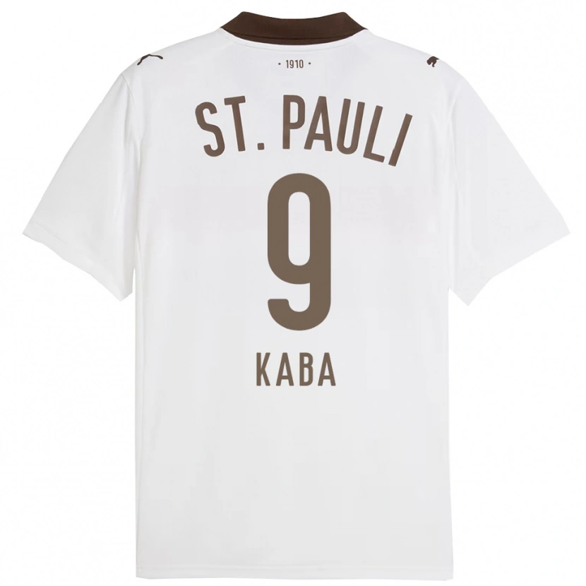 DanxenキッズWissou Kaba#9ホワイト レッドアウェイシャツ2025/26ジャージーユニフォーム