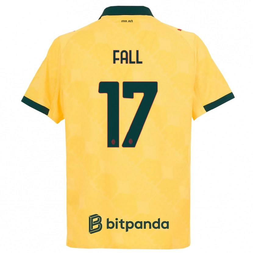 DanxenキッズMbarick Fall#17イエロー ブラックサードユニフォームシャツ2025/26ジャージーユニフォーム