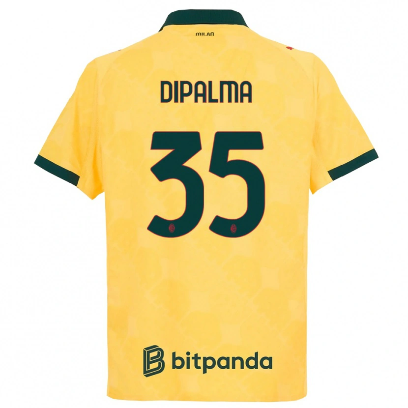 Danxenキッズマッテオディパルマ#35イエロー ブラックサードユニフォームシャツ2025/26ジャージーユニフォーム