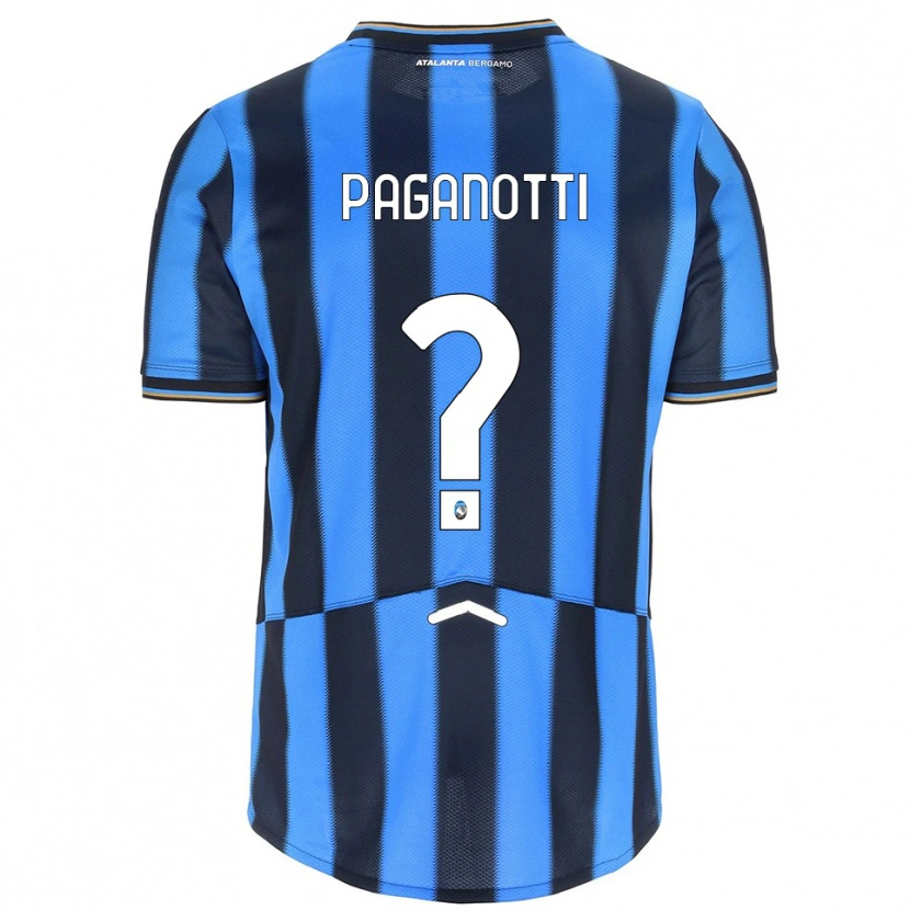 DanxenメンズEmanuele Paganotti#0スカイブルー ブラックホームシャツ2025/26ジャージーユニフォーム