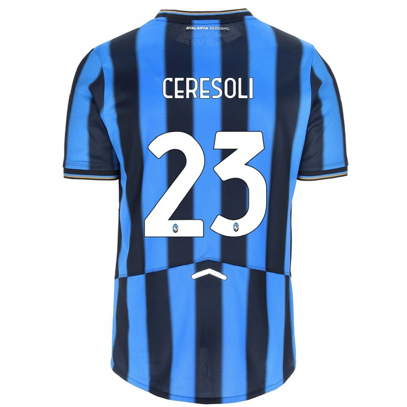 DanxenメンズAndrea Ceresoli#23スカイブルー ブラックホームシャツ2025/26ジャージーユニフォーム