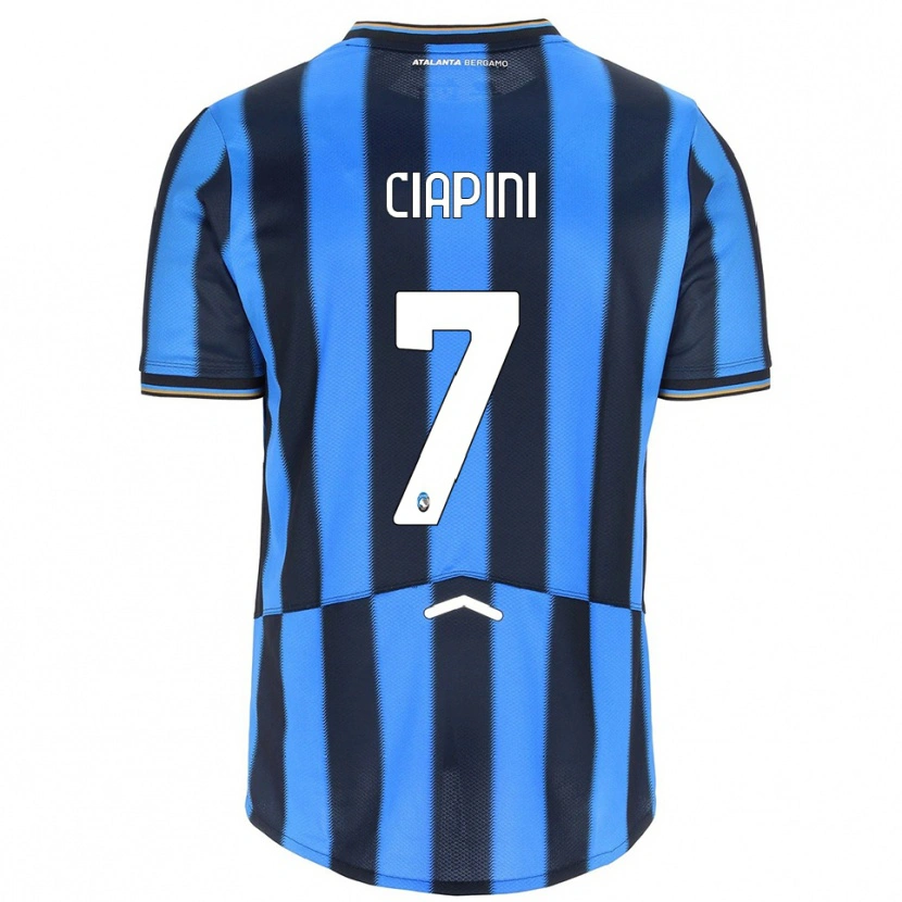 DanxenメンズAdriano Ciapini#7スカイブルー ブラックホームシャツ2025/26ジャージーユニフォーム