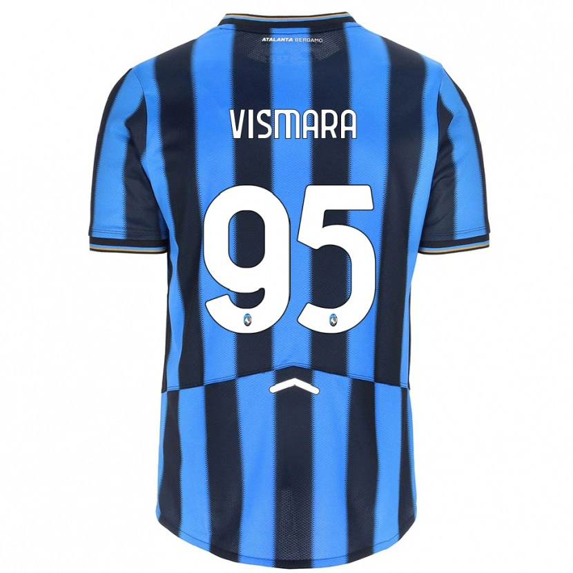 DanxenメンズPaolo Vismara#95スカイブルー ブラックホームシャツ2025/26ジャージーユニフォーム