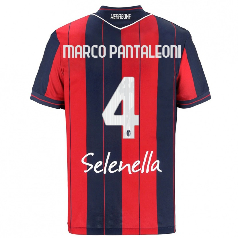 DanxenメンズGian Marco Pantaleoni#4レッド ネイビーホームシャツ2025/26ジャージーユニフォーム