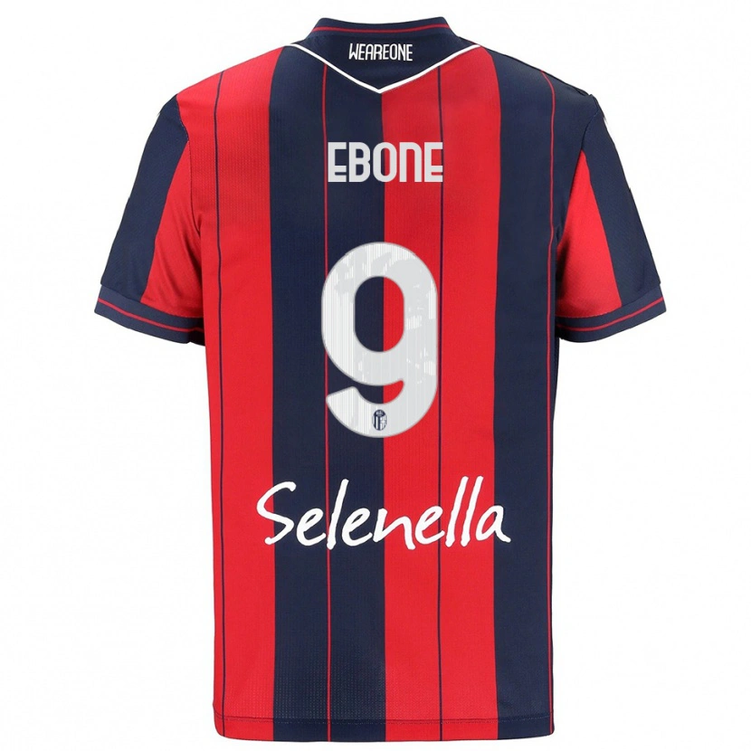 DanxenメンズTommaso Ebone#9レッド ネイビーホームシャツ2025/26ジャージーユニフォーム