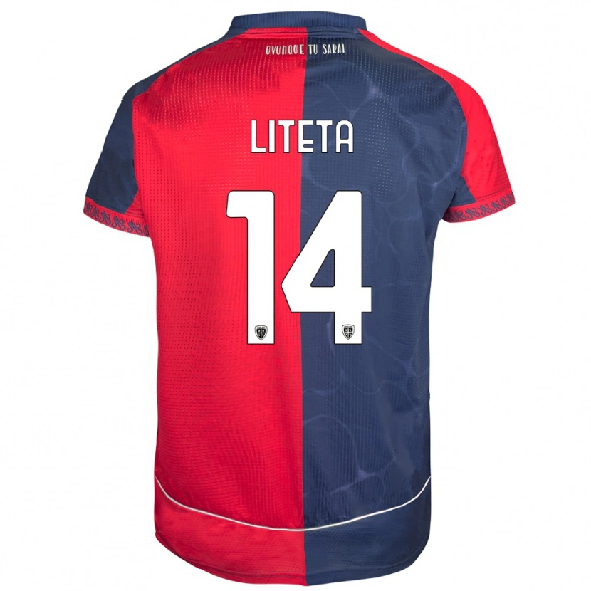 DanxenメンズJoseph Liteta#14レッド ネイビーホームシャツ2025/26ジャージーユニフォーム