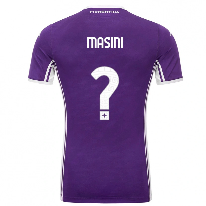 DanxenメンズMattia Masini#0パープル ホワイトホームシャツ2025/26ジャージーユニフォーム