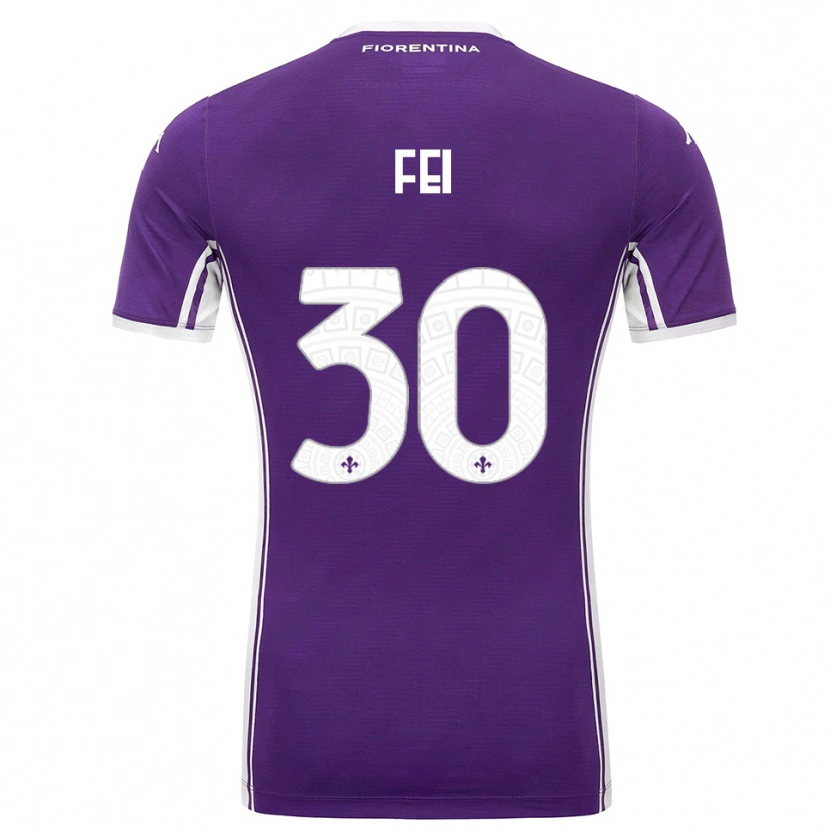 DanxenメンズGianmaria Fei#30パープル ホワイトホームシャツ2025/26ジャージーユニフォーム