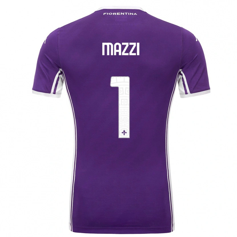 DanxenメンズTommaso Mazzi#1パープル ホワイトホームシャツ2025/26ジャージーユニフォーム