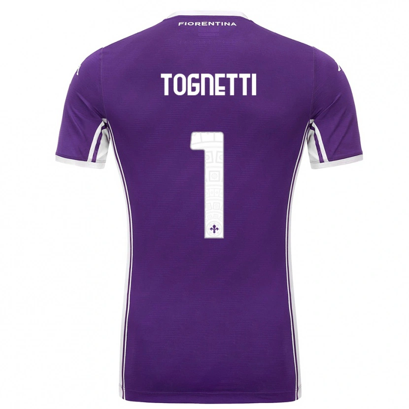 DanxenメンズLaerte Tognetti#1パープル ホワイトホームシャツ2025/26ジャージーユニフォーム