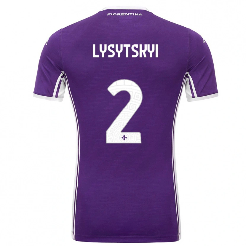 DanxenメンズAndriy Lysytskyi#2パープル ホワイトホームシャツ2025/26ジャージーユニフォーム