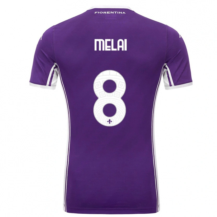 DanxenメンズChristian Melai#8パープル ホワイトホームシャツ2025/26ジャージーユニフォーム
